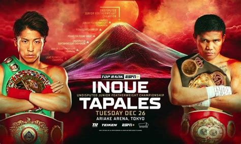 inoue vs tapales date|Naoya Inoue vs. Marlon Tapales: Date, start time, TV channel and  .